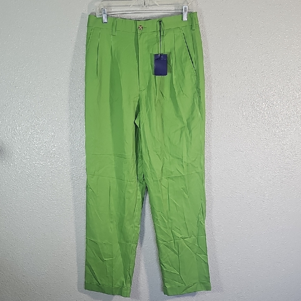 Alan Flusser Bright Green Chinos.